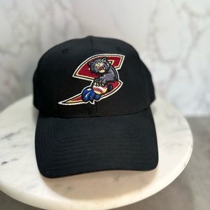 Vintage Deadstock Sacramento River Cats Hat Cap One Size Black Bimm Ridder MILB